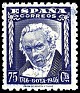 Spain 1946 Goya 75 CTS Azul Edifil 1007